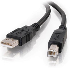 USB 2.0 Printer Cable, Type A to B Male Connector High Speed Data Lead