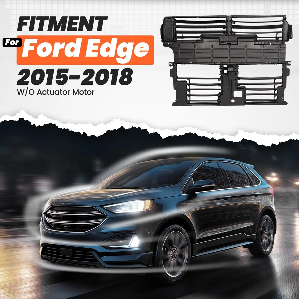 Radiator Grille Control Shutter Assembly For 2015-2018 Ford Edge 2.0L 2.7L 3.5L Foto 4 de 4