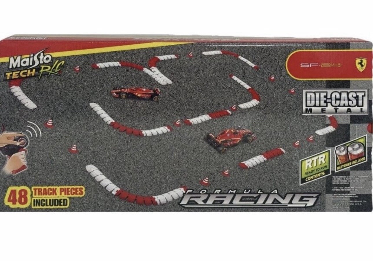 Maisto Tech RC Formula 1 Ferrari SF-24 Die-Cast Remote Control Racing Set