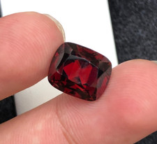 11.35 CT Natural Rodolight Garnet Cushion shape loose gemstone from Afghanistan.