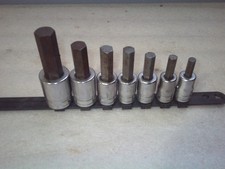 Snap On 307 Sae 12 Drive 7 Pc Hex Socket Driver Set New