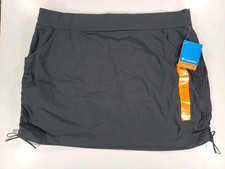 NEW Columbia Marina Bay Black Skort Womens XXL 2XL Pull On Skirt NWT Active Fit