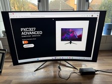 Pixio PXC327 Advanced 32 inch Wide Curved Gaming Monitor 2560 x 1440 165Hz WQHD