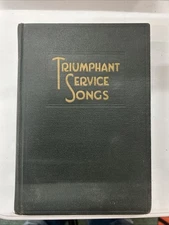 Triumphant Service Songs 1934 Rodeheaver Mack Hall Hymnal Gospel Music Book HC