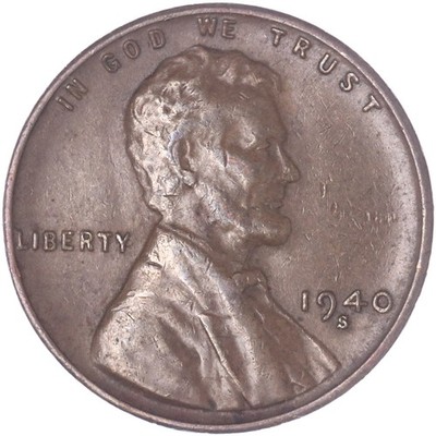 1940 S Lincoln Wheat Cent Very Fine Penny VF | eBay