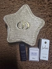 Dior Gold Star Pouch Make Up Bag Set 4 Piece Limited Edition