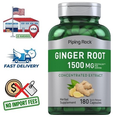 Raíz de Jengibre 1500mg | Extracto Concentrado | 180 Cápsulas
