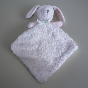 Blankets & Beyond Pink Bunny Rabbit Security Blanket Lovey