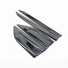 Car Exterior Door Side Fender Vent Air Wing Trim Cover Decal Sticker Polished