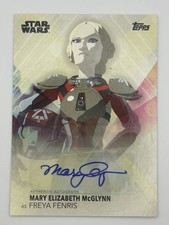 2020 TOPPS WOMAN OF STAR WARS MARY ELIZABETH MCGLYNN AS FREYA FENRIS #A-MM AUTO