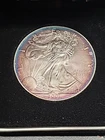 2001 AMERICAN SILVER EAGLE 1 Oz .999 Fine Silver Bullion Coin RAINBOW TONED