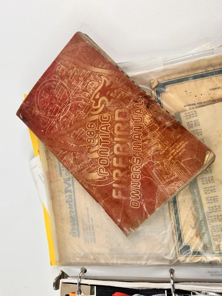 Firebird 1986 manual del propietario con carpeta manual de reparación automática Pontiac Firebird 82-91 Foto 3 de 4