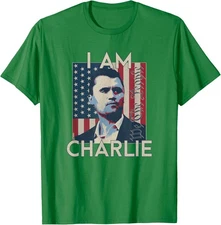 I Am Charlie, We The People, Remember Kirk, US Flag Unisex T-Shirt