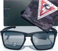 NEW Oakley SLIVER XL Matte Black POLARIZED Grey SI Edition Sunglass oo9341-01