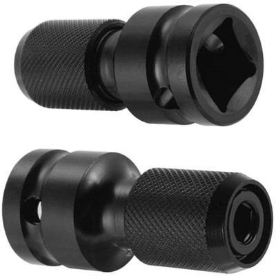 Stecknuss-Adapter für 1/2-Zoll-Vierkant auf 1/4-Zoll-Sechskant, Satz mit zwei...
