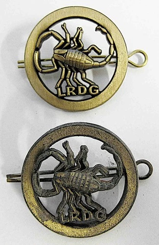 WW2 British LRDG Cap & Beret Badge Long Range Desert Group SAS SBS Hat L.R.D.G.