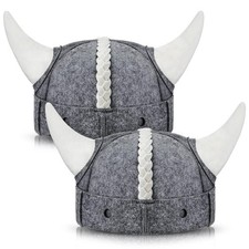 Viking Sauna Hat 2-Pack Wool Caps for Russian Banya Finnish Baths