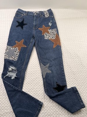 Vintage Tommy Hilfiger Custom Star Jeans Women s Size 6 Blue Denim Distress