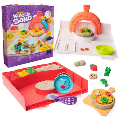 Kinetic Sand SquishPizza Sand Art Kit Playset 1 lb (453 g)