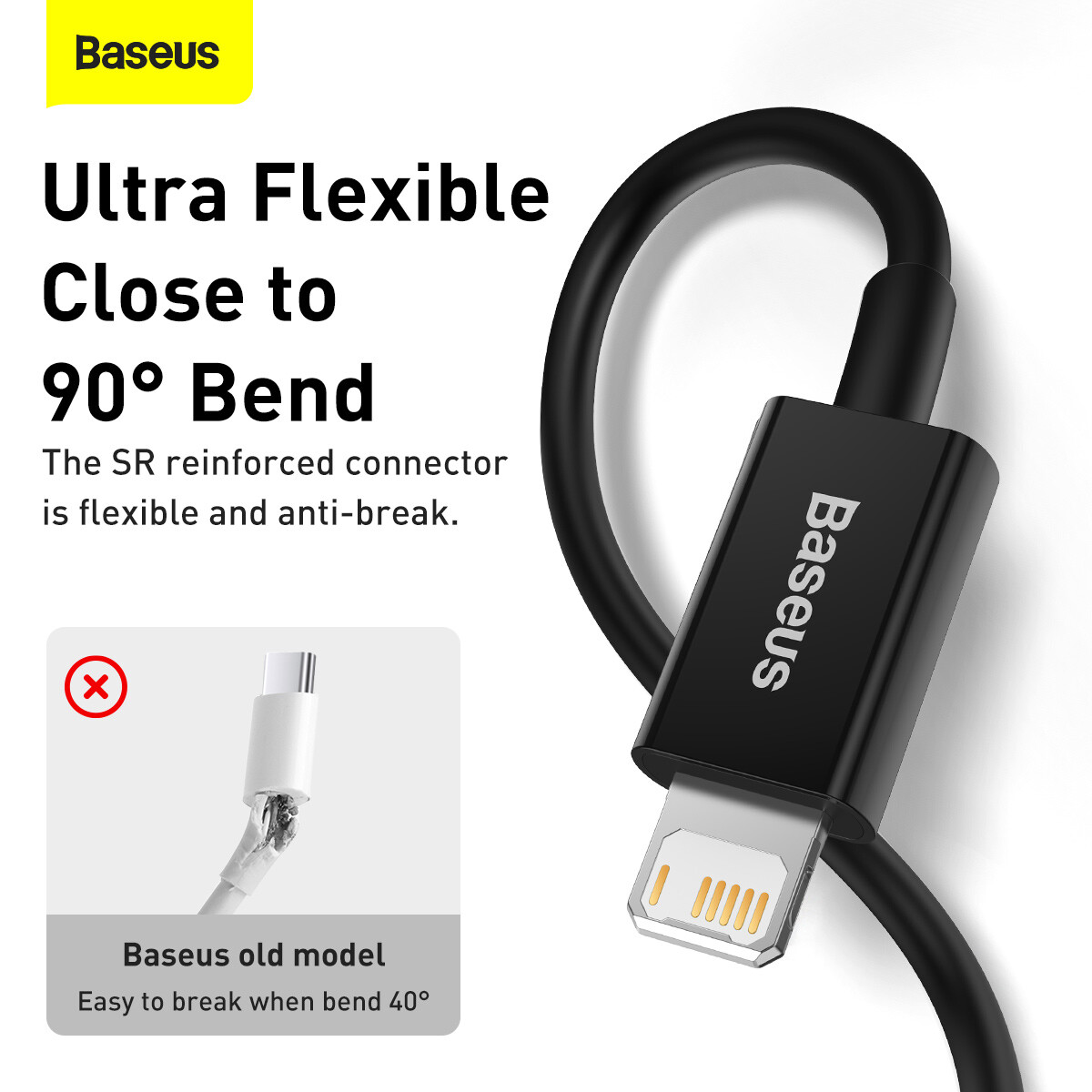 Baseus USB to Lightning Cable Fast Charge MFi Certified 2M Durable 2.4A — image 4