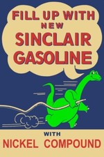 Fill Up with Sinclair Gasoline NEW Metal Sign 24x36" USA STEEL XL Size 9 lbs
