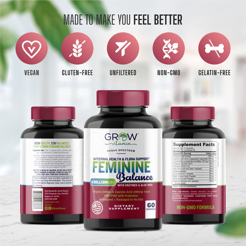 Candida Support Latero Raw Probiotics Supplement for Women & Men - 60 Ct. - Picture 3 of 7