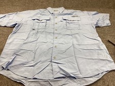 Columbia PFG Shirt mens Large Button Up Fishing Vented Omni-Shade Bahama II