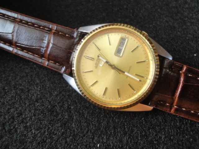 SEIKO SEIKO 5 7009-3110 Automatic winding gold color dial | eBay