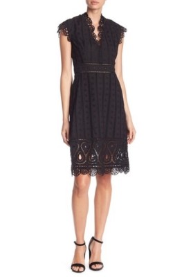NWT Opening Ceremony Black Anglaise Lace Cutout Shift Dress $475 | eBay