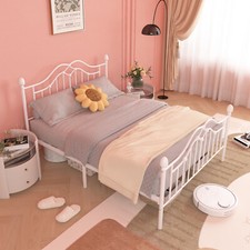 Metal Bed Frame Twin/Full/Queen with Headboard and Foorboard Under Bed Storage