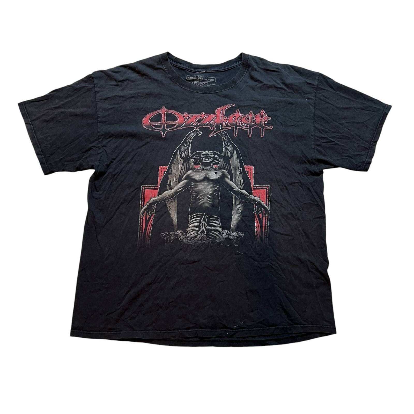Vtg Live Nation Merchandise Ozzfest Demon Black T-Shirt Size XXL Ozzy Osbourne