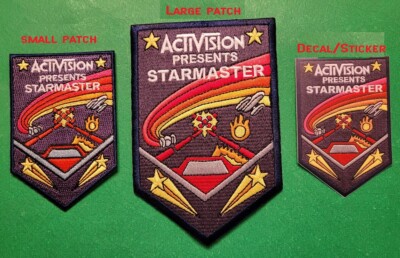 Activision Embroidered Starmaster Patch Set- Large & Small + Decal! -new