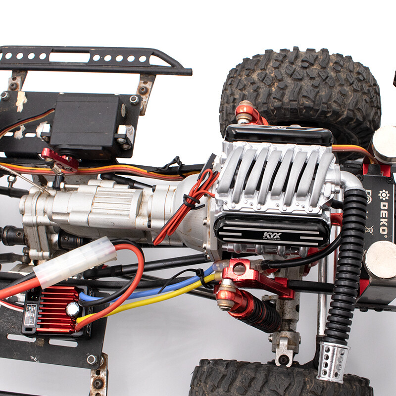 KYX SCX10 II V8 Engine 2 Speed Gearbox W/ Skid Plate 36mm Motor - Foto 5