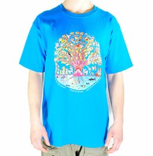 Huichol Native Design Unisex T Shirt 'Tree of Life' Taken from a 'Yarn Painting'