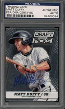 Matt Duffy Signed 2013 Panini Prizm Perennial Draft Picks Card #39 RC - PSA/DNA