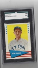1961 Fleer Herb Pennock #133 SGC 96 mint