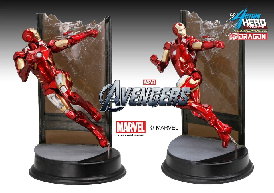 Dragon Models Avengers Iron Man Mark VII Combat Version 1/9 Action Hero Vignette - Image 2 of 4