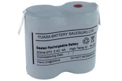 Yuasa 2dh4-0l4 2.4 V 4ah Ni-cd Recargable alumbrado de emergencia paquete de batería 