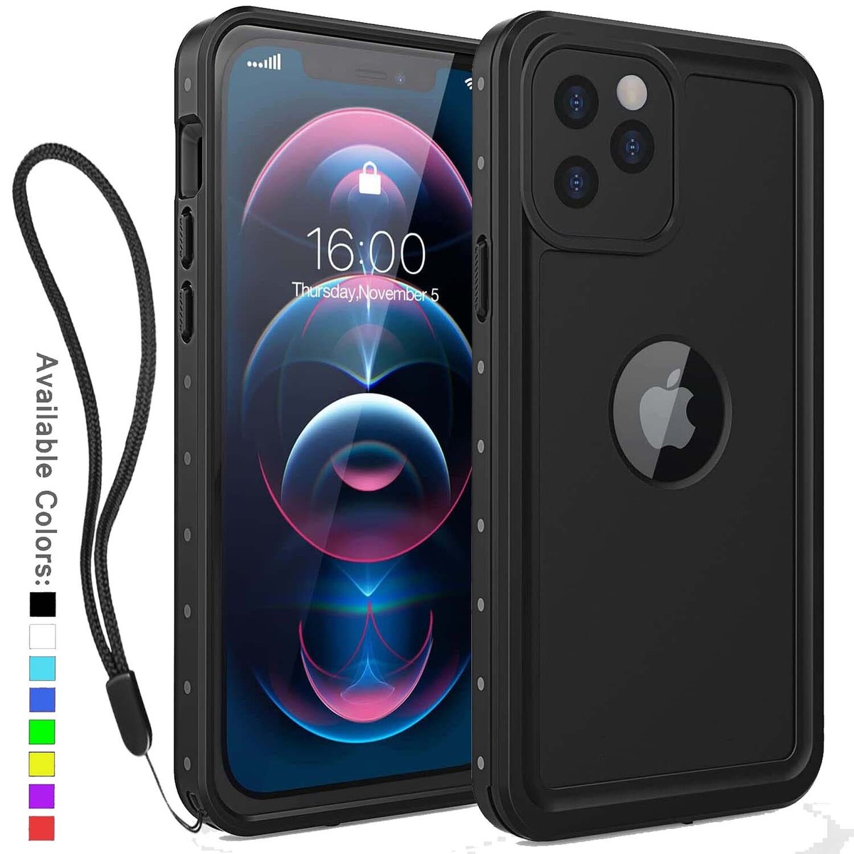 For iPhone 12 12 Pro Max Waterproof Case Full Body Cover w
