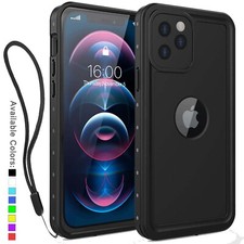 For iPhone 12 / 12 Pro Max Waterproof Case Full Body Cover w/ Screen Protector