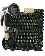 100ft Expandable and Flexible Garden Hose Set — NEW!