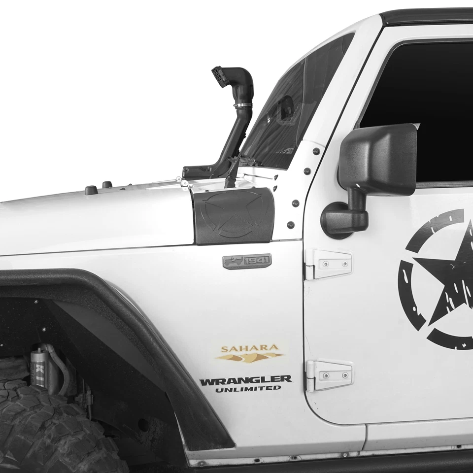 Cubierta blindada de carrocería negra mate de 2 piezas para Jeep Wrangler JK 2007-2018 Foto 4 de 4