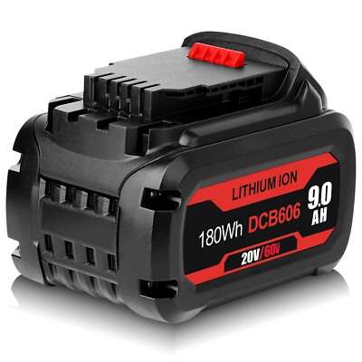 9.0Ah Lithium-Ion Battery Pack For DEWALT FLEXVOLT 20V/60V MAX DCB606 DCB609 New