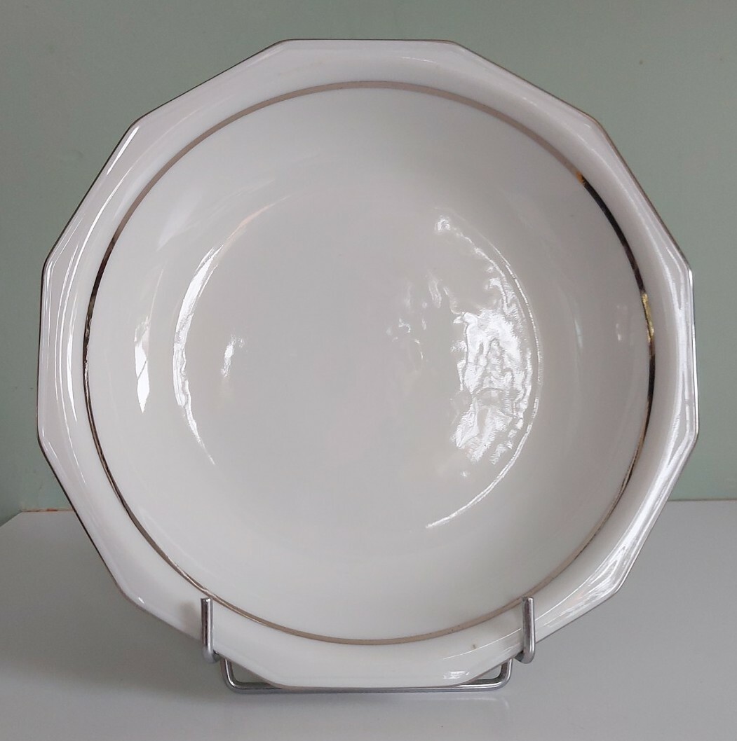 Photophore Lithophane Bernardaud ? – Paysage Hiver, Chalet, Sapin, Cerf