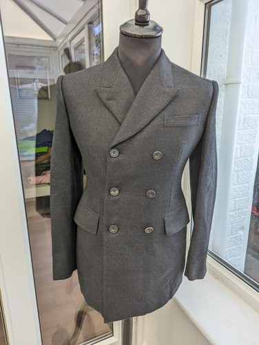 Christopher Kane Double Breasted Grey Woman's Blazer Wool & Mohair Size UK10 - Picture 2 of 17