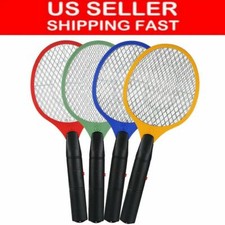 Handheld Electric Mosquito Fly Swatter Zapper Killer Bug Pest Insect Wasp Racket