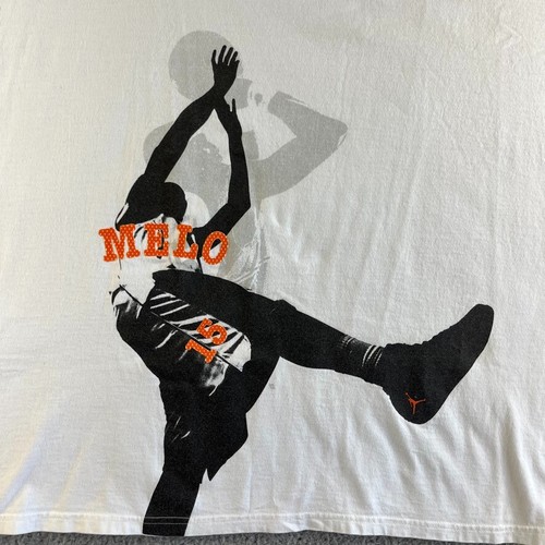 Nike Air Jordan T Shirt Uomo 2XL Bianco Melo 15 Jumpman Grafica Skater Hip Hop - Foto 6 di 17