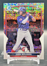 2023 Bowman Chrome Prospects Speckle Refractors #BCP151 Juan Benjamin