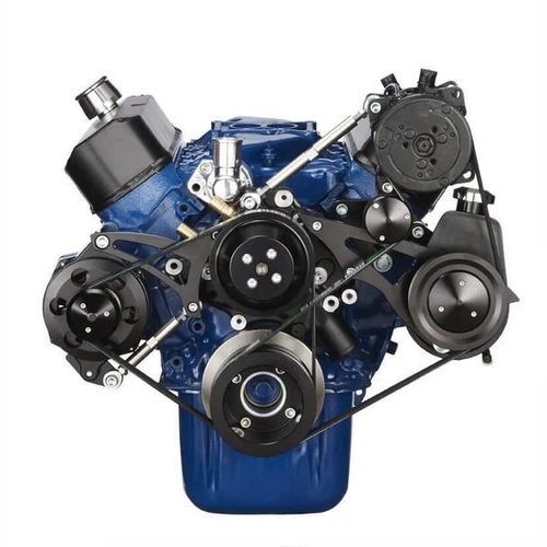 Small Block Ford Black Serpentine System 289 302 AC ALT PS Conversion SBF