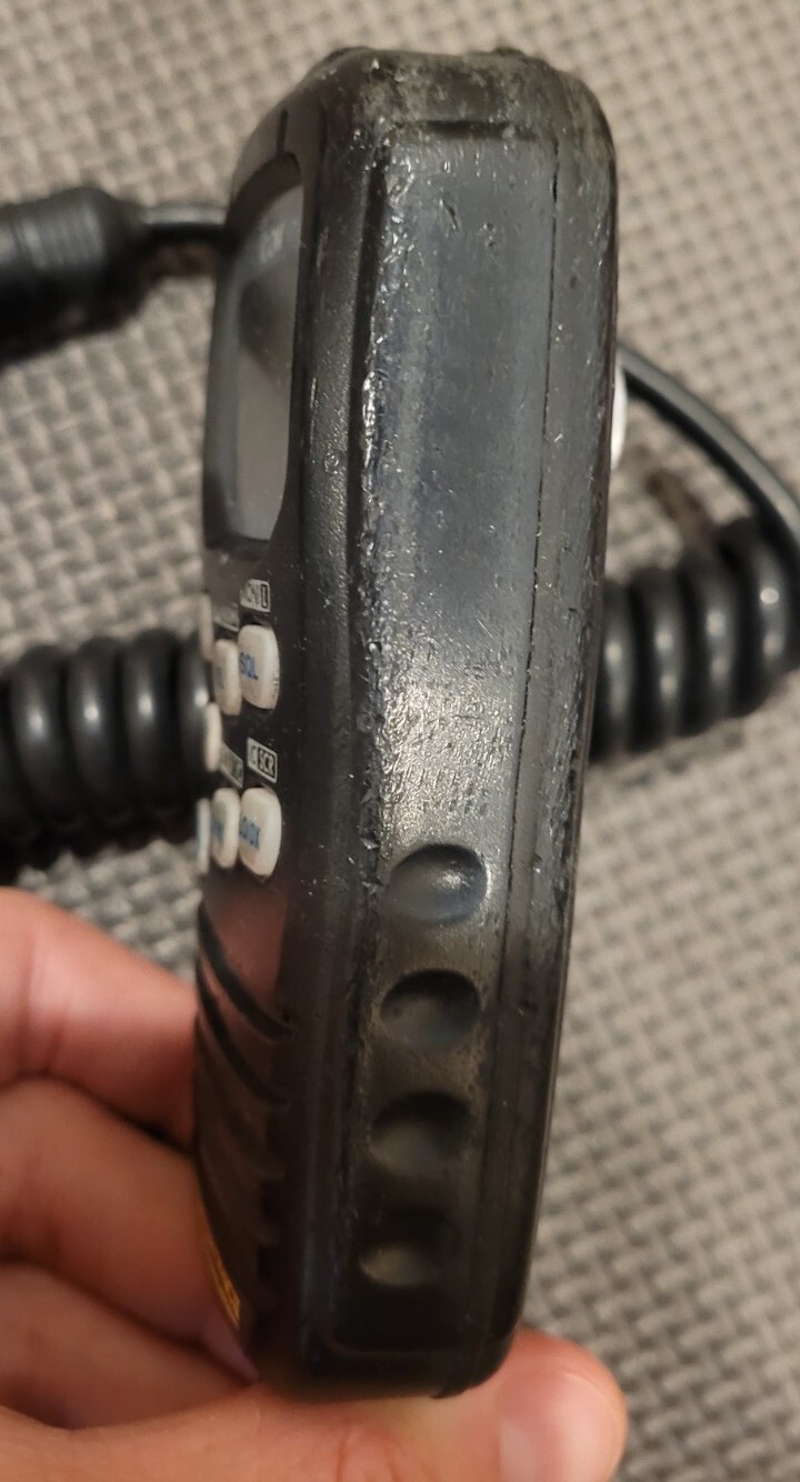 ICOM HM-157B Command Mic II f/ IC-M504/604 With Extension Cable - TESTED